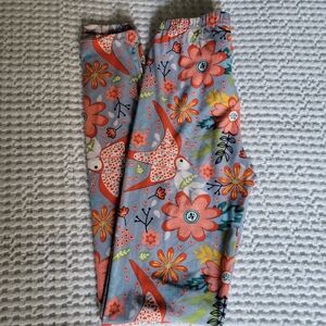Agnes & Dora Floral Patterned Leggings - Multicolor